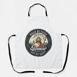 Jesus Matcha Cafe Trend Shirt Christian Graphic_1 Apron