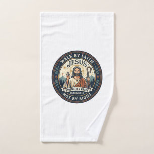 Jesus Matcha Cafe Trend Shirt Christian Graphic_1 Hand Towel