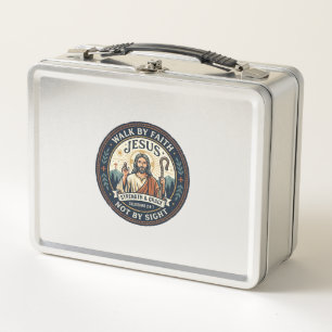 Jesus Matcha Cafe Trend Shirt Christian Graphic_1 Metal Lunch Box