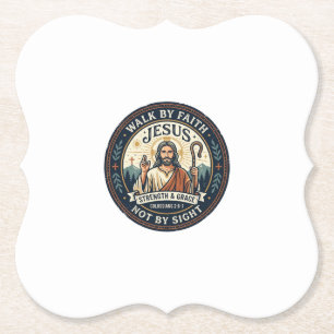 Jesus Matcha Cafe Trend Shirt Christian Graphic_1 Paper Coaster