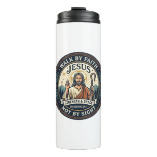 Jesus Matcha Cafe Trend Shirt Christian Graphic_1 Thermal Tumbler