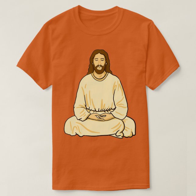 Jesus Meditating T-Shirt (Design Front)