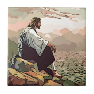 Jesus Meek and Mild Tile
