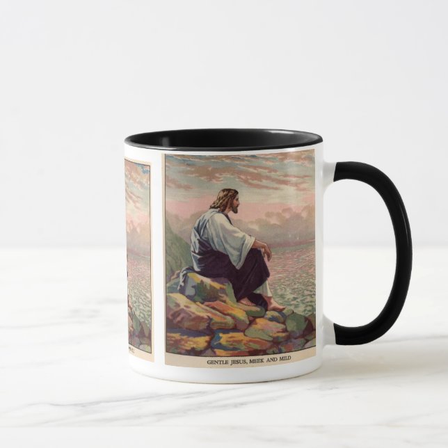 Jesus Meek & Mild Praying over Jerusalem Mug (Right)