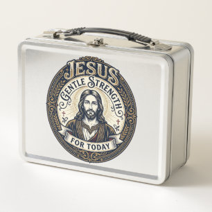 Jesus Memory Care Alzheimer Caregiver Shirt Christ Metal Lunch Box