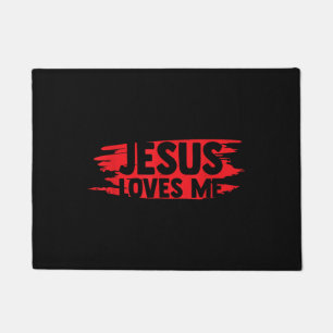 Jesus Men Women Kids Fun Christian Bible Faith Jes Doormat