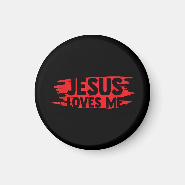 Jesus Men Women Kids Fun Christian Bible Faith Jes Magnet (Front)