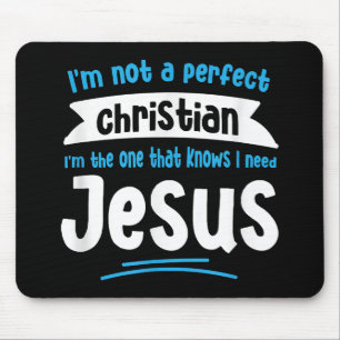 Jesus Men Women Kids Fun Christian Bible Faith Jes Mouse Pad