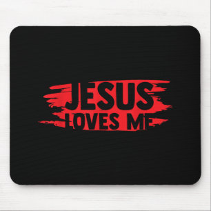 Jesus Men Women Kids Fun Christian Bible Faith Jes Mouse Pad