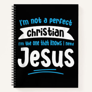 Jesus Men Women Kids Fun Christian Bible Faith Jes Notebook