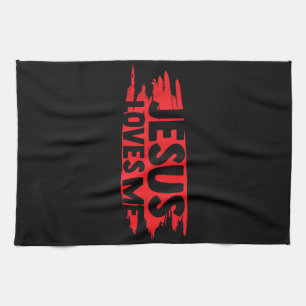 Jesus Men Women Kids Fun Christian Bible Faith Jes Tea Towel