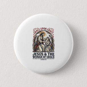 Jesus Menopause Midlife Women Encouragement Shirt  6 Cm Round Badge