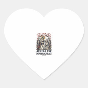 Jesus Menopause Midlife Women Encouragement Shirt  Heart Sticker