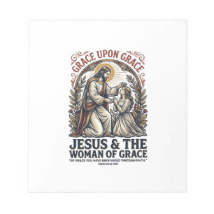Jesus Menopause Midlife Women Encouragement Shirt Notepad