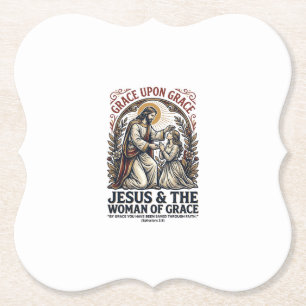Jesus Menopause Midlife Women Encouragement Shirt  Paper Coaster