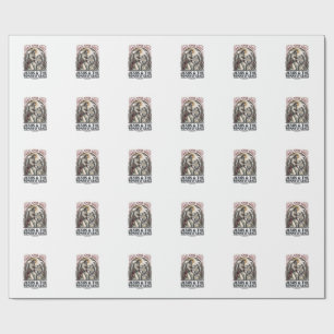 Jesus Menopause Midlife Women Encouragement Shirt Wrapping Paper