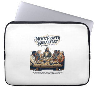 Jesus Mens Group Brotherhood Retreat T-Shirt Inspi Laptop Sleeve