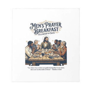 Jesus Mens Group Brotherhood Retreat T-Shirt Inspi Notepad