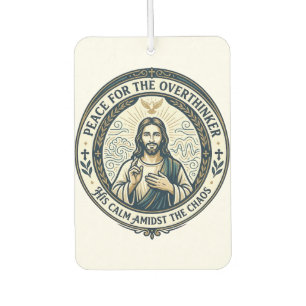 Jesus Mental Health Affirmations T-Shirt Inspirati Car Air Freshener