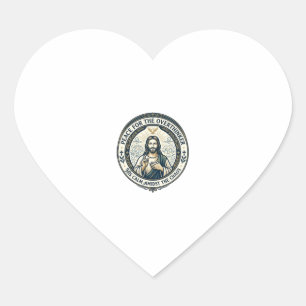 Jesus Mental Health Affirmations T-Shirt Inspirati Heart Sticker