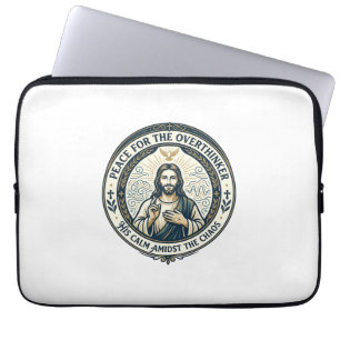 Jesus Mental Health Affirmations T-Shirt Inspirati Laptop Sleeve