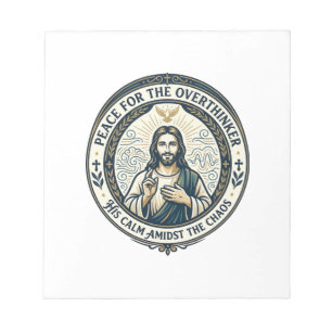 Jesus Mental Health Affirmations T-Shirt Inspirati Notepad