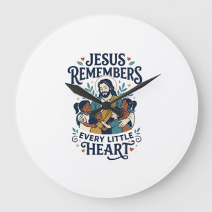 Jesus Miscarriage Comfort Healing T-Shirt Inspirat Large Clock
