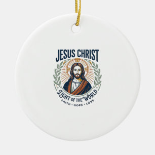 Jesus Modest Fashion Feminine Values T-Shirt Inspi Ceramic Tree Decoration