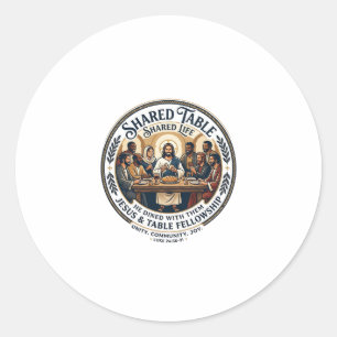Jesus Moms Group Womens Bible Study Vintage Shirt Classic Round Sticker