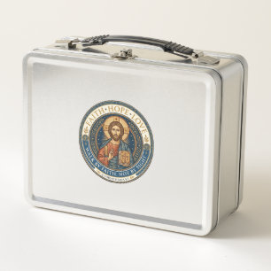 Jesus Monastic Contemplative Spirituality Graphic  Metal Lunch Box