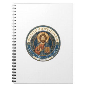 Jesus Monastic Contemplative Spirituality Graphic  Notebook
