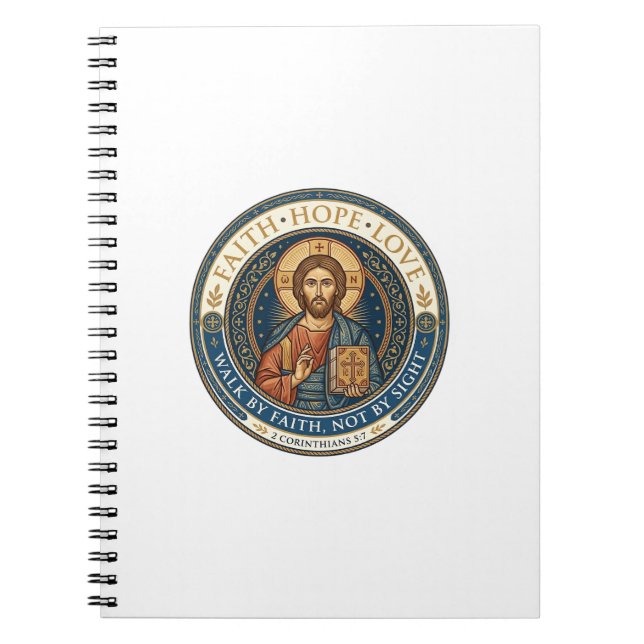 Jesus Monastic Contemplative Spirituality Graphic  Notebook (Front)