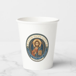 Jesus Monastic Contemplative Spirituality Graphic  Paper Cups