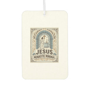 Jesus Monastic Minimal Jesus Monastic Minimal Chri Car Air Freshener