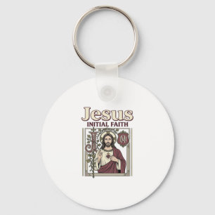 Jesus Monogram Initial Faith Jesus Monogram Initia Key Ring
