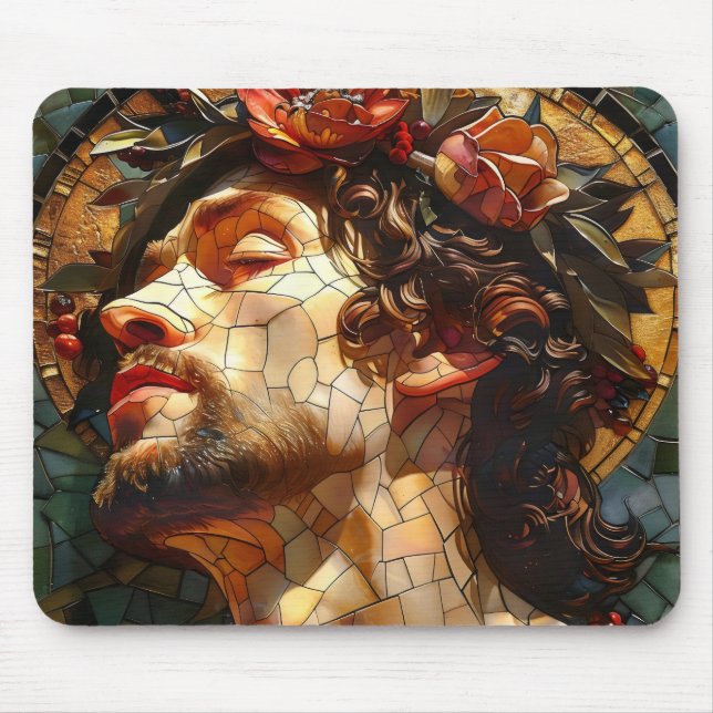Jesus Mosaic Mouse Pad (Front)