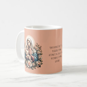 Jesus Mother and Child Custom Text Religious Coffee Mug