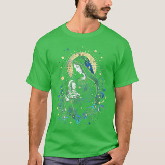 Jesus Mother Mary Virgin Mary Catholic Art 19 fami T-Shirt