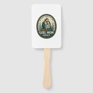 Jesus Motherhood Micro Identities Shirt Faith Base Hand Fan