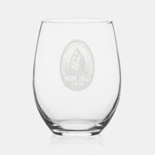 Jesus Motherhood Micro Identities Shirt Faith Base Stemless Wine Glass
