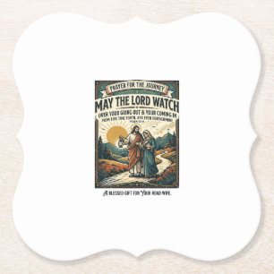 Jesus Motorcycle Club Spouse T-Shirt Inspirational Paper Coaster
