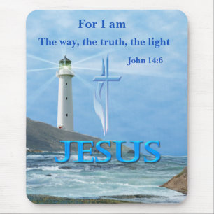 Jesus mouse pad