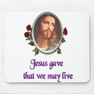 Jesus mouse pad