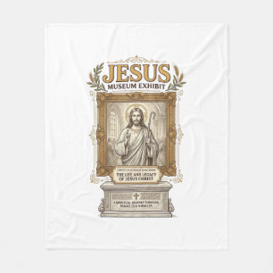Jesus Museum Exhibit Jesus Museum Exhibit Christia Fleece Blanket
