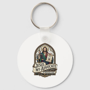 Jesus My Advocate Jesus Courtroom Advocate Christi Key Ring