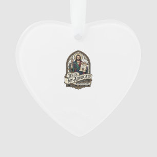 Jesus My Advocate Jesus Courtroom Advocate Christi Ornament
