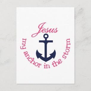 Jesus My Anchor Postcard