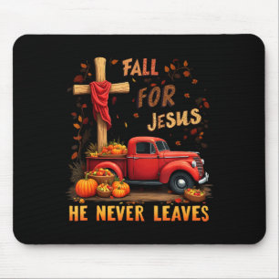 Jesus My Favourite Season Fall Christian Thanksgiv Mouse Pad