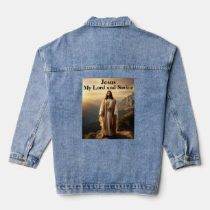 Jesus My Lord and Saviour - Christian Denim Jacket