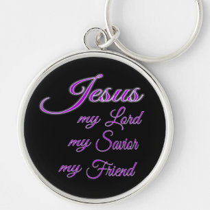 Jesus my Lord, my Saviour, my Friend Keychain Blac